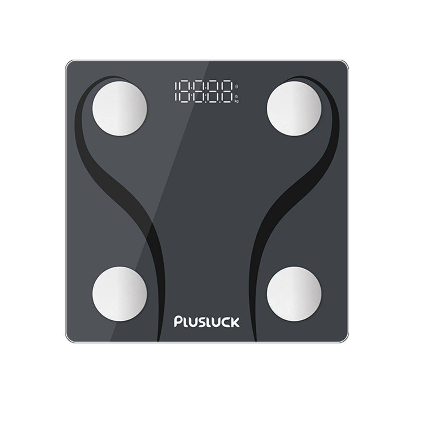 PLusluck Smart Scale, Digital Bathroom Scale BMI Weighing Body Fat Scale, Body Composition Monitor Health Analyzer -with Smartphone App